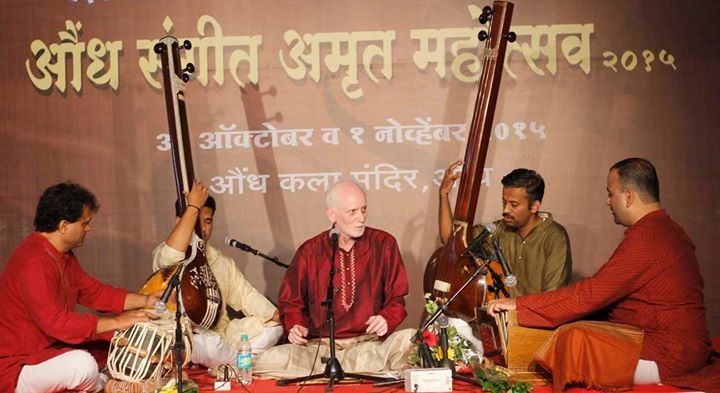 Pt Arun Kashalkar performing at Aundh Festival